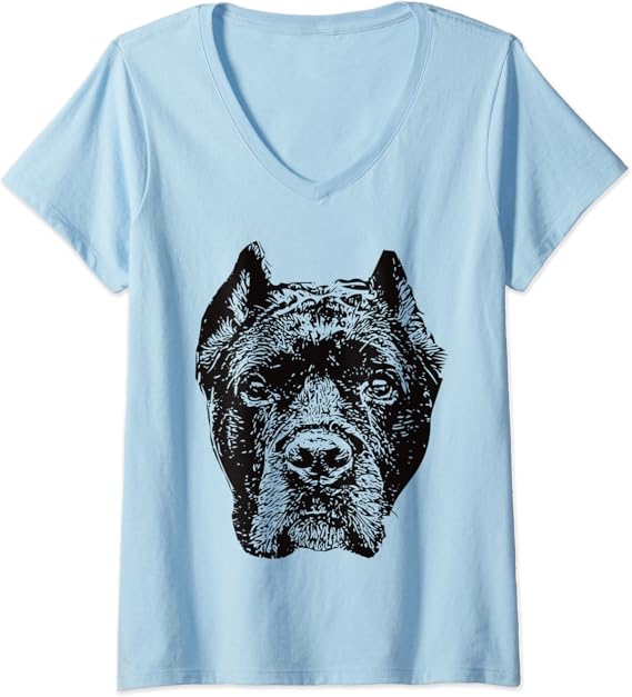 Womens Cane Corso gift for Cane Corso Italiano Owners VNeck TShirt